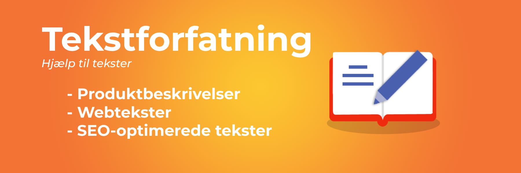 Tekstforfatning Banner